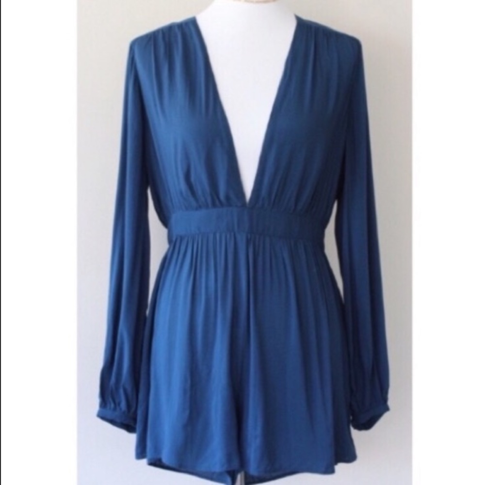 UO Kimchi blue  long sleeve romper